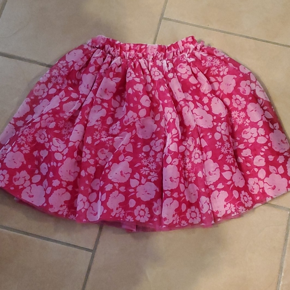 Children's Place Pink Flowered Skirt